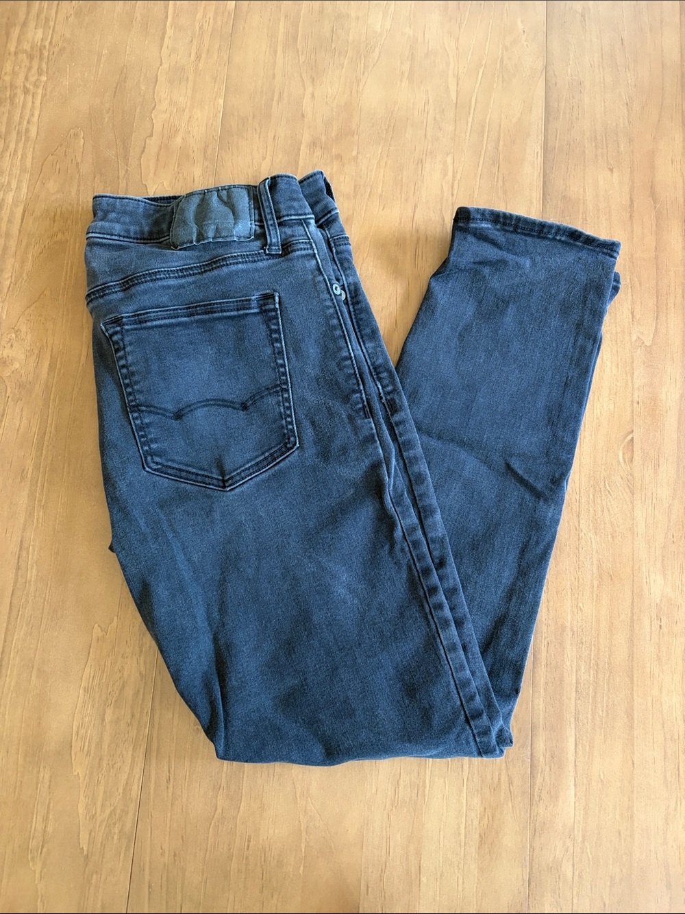 American Eagle Men's Black Skinny Jeans